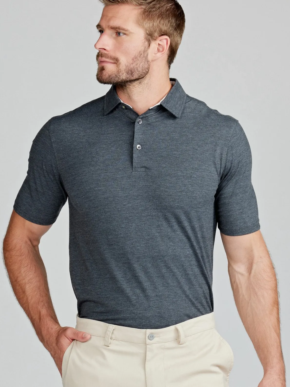 Cloud Polo - Black Heather