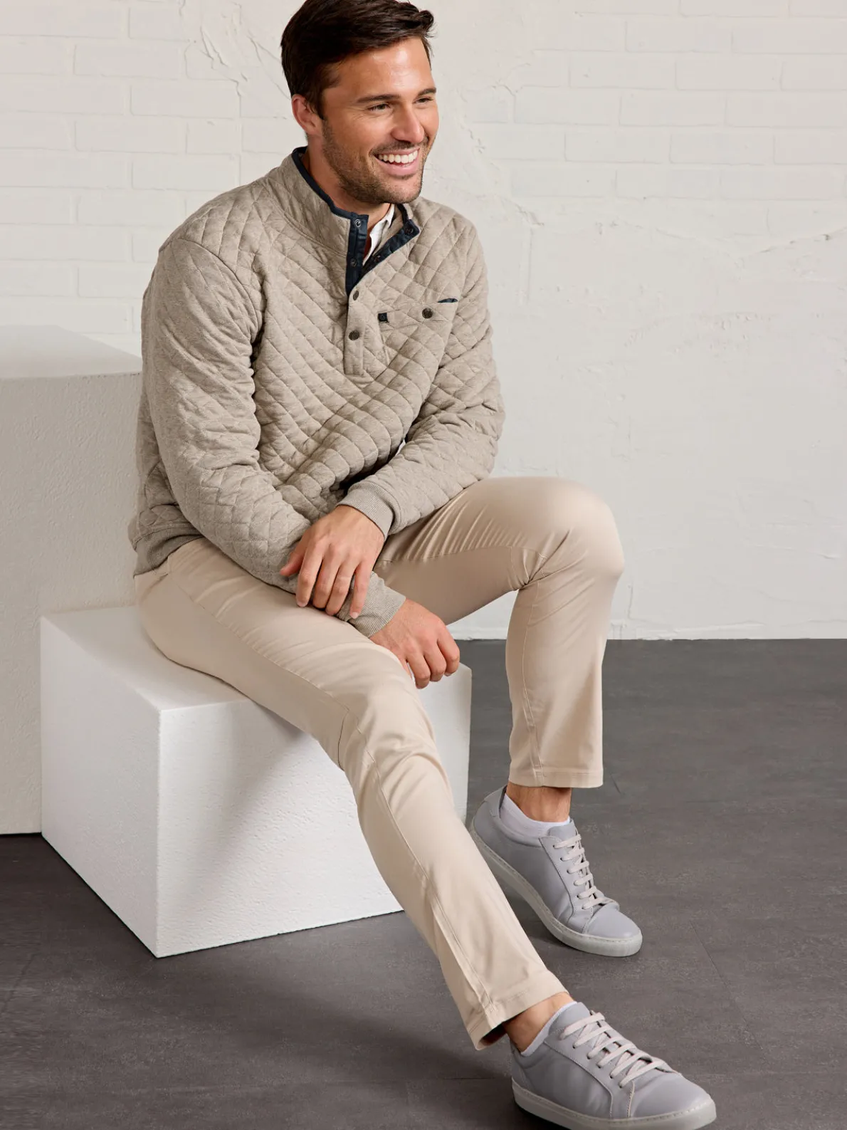 Newport Soft Quilt Pullover